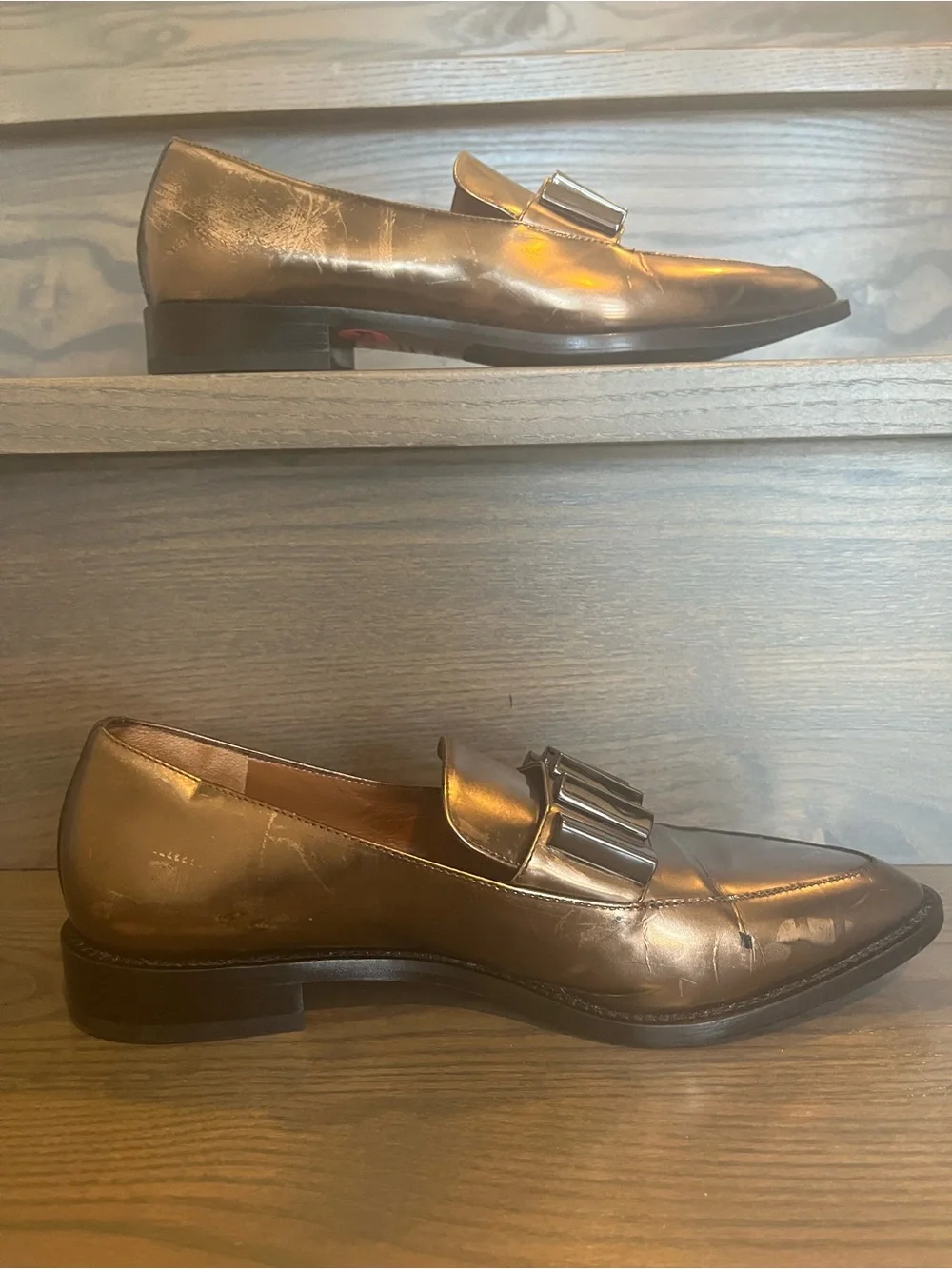 Aquatalia Metallic Bronze Women’s Flats Size 7.5